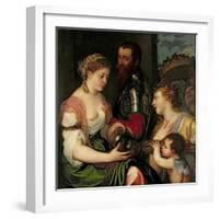 Allegory of Married Life-Titian (Tiziano Vecelli)-Framed Giclee Print