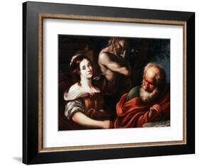 Allegory of Mathematics, Early 17th Century-Bernardo Strozzi-Framed Giclee Print