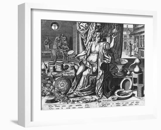 Allegory of Medicine, the Netherlands, 17th Century-null-Framed Giclee Print