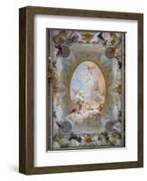 Allegory of Merit Accompanied by Nobility and Virtue, c.1757-8-Giovanni Battista Tiepolo-Framed Giclee Print