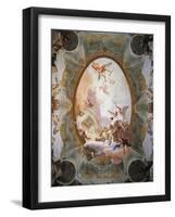 Allegory of Merit Accompanied by Nobility and Virtue-Giambattista Tiepolo-Framed Giclee Print