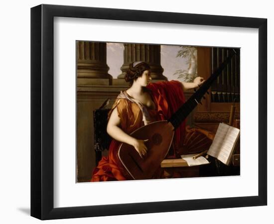 Allegory of Music, 1649-Laurent de La Hire or La Hyre-Framed Giclee Print