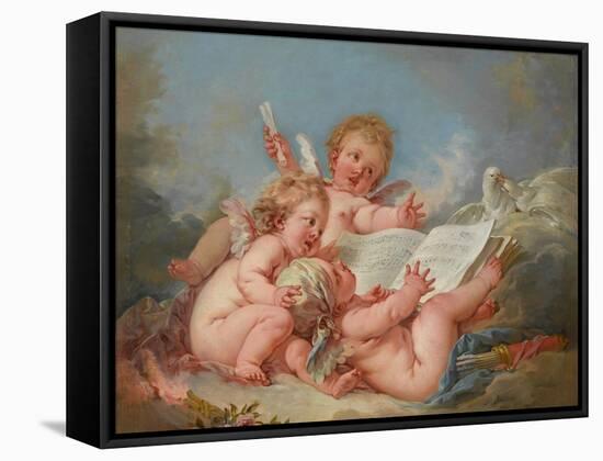 Allegory of Music, 1752-Francois Boucher-Framed Stretched Canvas