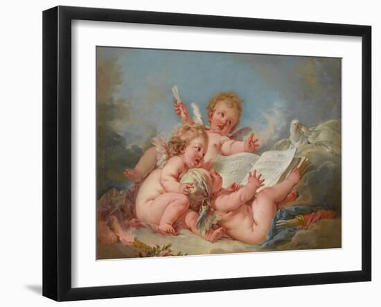 Allegory of Music, 1752-Francois Boucher-Framed Giclee Print