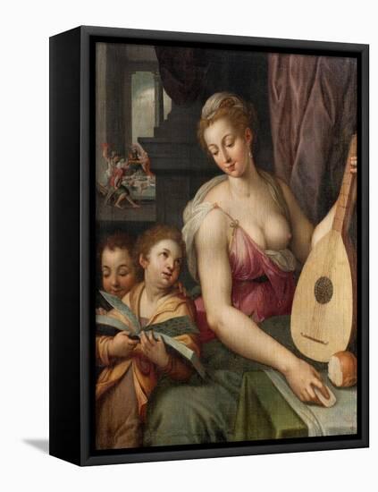 Allegory of Music, c.1575-Frans Floris-Framed Stretched Canvas