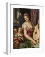 Allegory of Music, c.1575-Frans Floris-Framed Giclee Print