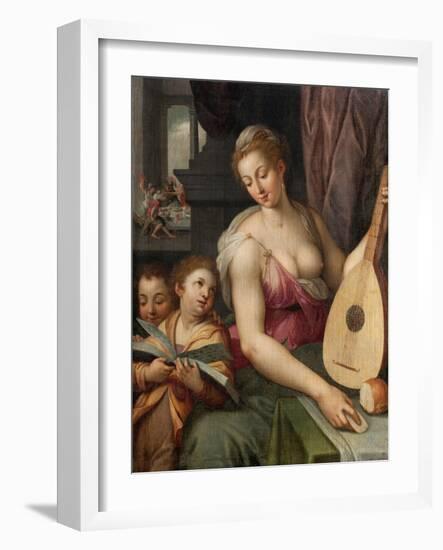 Allegory of Music, c.1575-Frans Floris-Framed Giclee Print