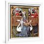 Allegory of Music, from "Les Echecs Amoureux," circa 1500-null-Framed Giclee Print