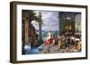 Allegory of Music-Jan Brueghel the Elder-Framed Premium Giclee Print