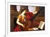 Allegory of Music-Laurent de La Hyre-Framed Premium Giclee Print