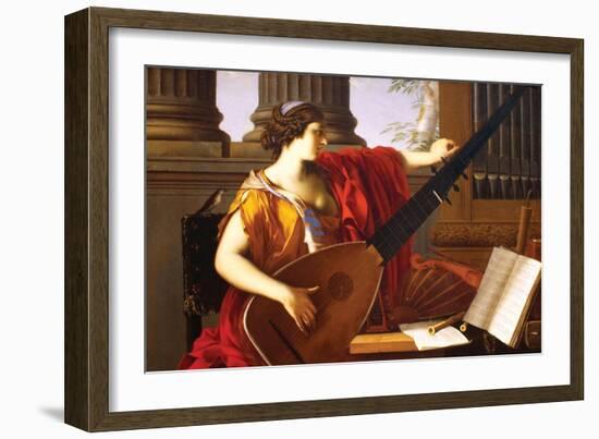 Allegory of Music-Laurent de La Hyre-Framed Art Print