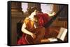 Allegory of Music-Laurent de La Hyre-Framed Stretched Canvas