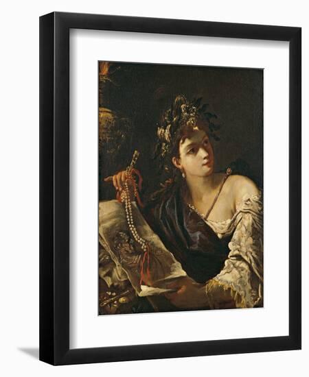 Allegory of Painting (Allegoria Della Pittura)-Giovanni Antonio Burrini-Framed Giclee Print