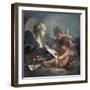 Allegory of Painting Amore-Francois Boucher-Framed Giclee Print