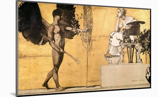 Allegory of Painting with the Genius of Glory-Franz von Stuck-Mounted Giclee Print