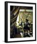 Allegory of Painting-Johannes Vermeer-Framed Giclee Print