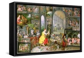 Allegory of Painting-Jan Brueghel the Younger-Framed Stretched Canvas