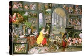 Allegory of Painting-Jan Brueghel the Younger-Stretched Canvas