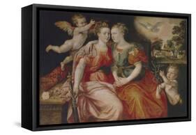 Allegory of Peace and Justice-Maerten de Vos-Framed Stretched Canvas