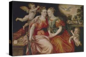 Allegory of Peace and Justice-Maerten de Vos-Stretched Canvas