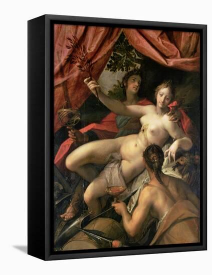 Allegory of Peace, Art and Abundance, 1602-Hans von Aachen-Framed Stretched Canvas