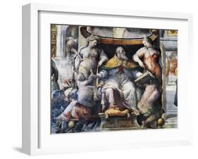 Allegory of Pope Paul III Farnese Between Peace and Fertility-null-Framed Giclee Print