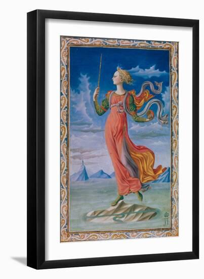 Allegory of Rome. Illustration for the Manuscript De Secundo Bello Punico Poema-null-Framed Giclee Print