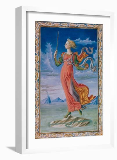 Allegory of Rome. Illustration for the Manuscript De Secundo Bello Punico Poema-null-Framed Giclee Print