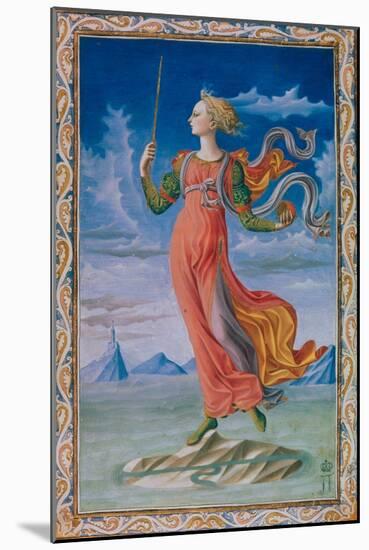 Allegory of Rome. Illustration for the Manuscript De Secundo Bello Punico Poema-null-Mounted Giclee Print