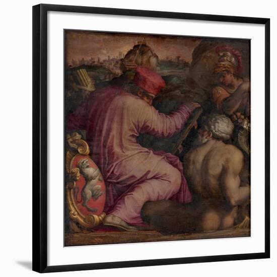 Allegory of San Miniato in Lower Valdarno, 1563-1565-Giorgio Vasari-Framed Giclee Print