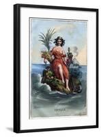 Allegory of Sicily-Stefano Bianchetti-Framed Giclee Print