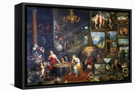 Allegory of Sight and Smell, C1590-1625-Jan Brueghel the Elder-Framed Stretched Canvas