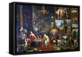 Allegory of Sight and Smell, C1590-1625-Jan Brueghel the Elder-Framed Stretched Canvas