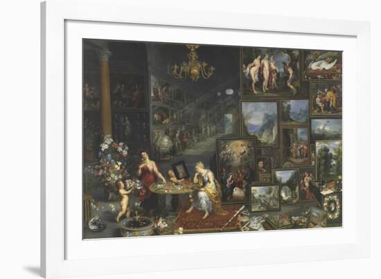 Allegory Of Sight And Smell-Pieter Bruegel the Elder-Framed Giclee Print