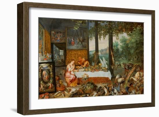 Allegory of Smell-Jan Brueghel the Elder-Framed Giclee Print