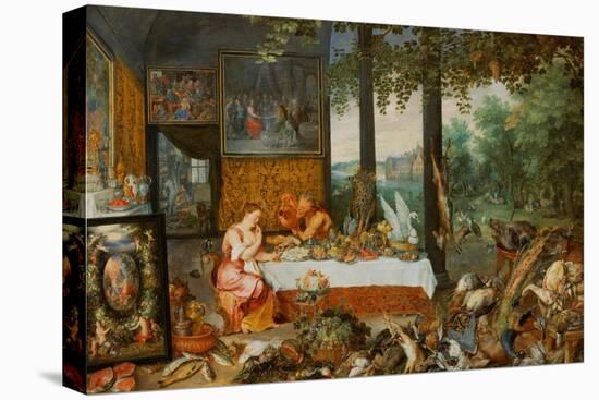 Allegory of Smell-Jan Brueghel the Elder-Stretched Canvas
