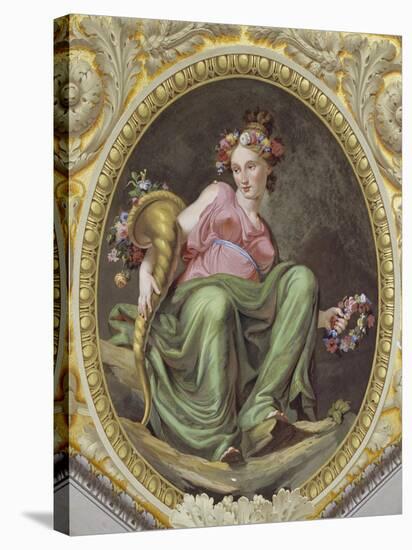 Allegory of Spring, 1830-Giuseppe Collignon-Stretched Canvas