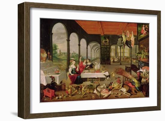 Allegory of Taste-Jan Brueghel the Elder-Framed Giclee Print