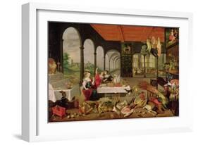 Allegory of Taste-Jan Brueghel the Elder-Framed Giclee Print
