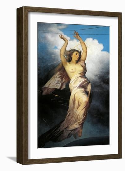 Allegory of Telegraph, 1878-Antonio Zona-Framed Giclee Print