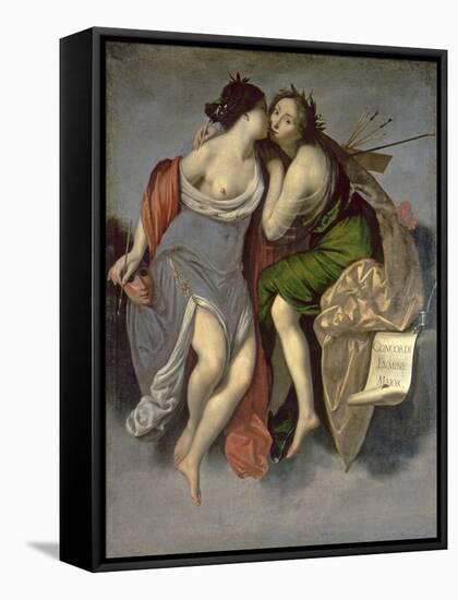 Allegory of the Arts-Francesco Furini-Framed Stretched Canvas