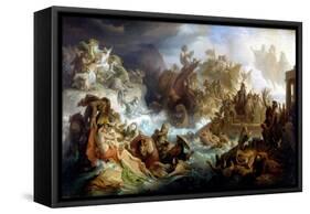 Allegory of the Battle of Salamis, 1858 (Oil on Canvas)-Wilhelm Von Kaulbach-Framed Stretched Canvas