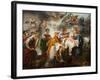 Allegory of the Birth of the King of Rome, Renamed after 1814 Allegory of the Birth of Louis XIV-Charles Meynier-Framed Giclee Print