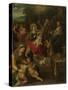 Allegory of the Christ Child as the Lamb of God-Frans Francken II-Stretched Canvas
