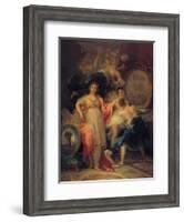 Allegory of the City of Madrid-Francisco de Goya-Framed Art Print