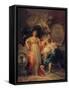 Allegory of the City of Madrid-Francisco de Goya-Framed Stretched Canvas