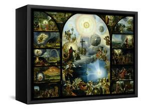 Allegory of the Creation of the Cosmos-Domenicus Van Wijnen-Framed Stretched Canvas