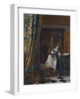 Allegory of the Faith, C.1672-74-Johannes Vermeer-Framed Giclee Print