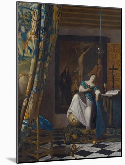 Allegory of the Faith, C.1672-74-Johannes Vermeer-Mounted Giclee Print