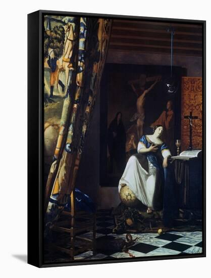 Allegory of the Faith, C1670-Johannes Vermeer-Framed Stretched Canvas